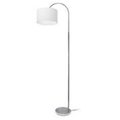 Star Brite Arched Floor Lamp Brushed Nickel Base & Pole with TC White shade ST1514725